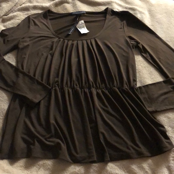 Grace Elements Tops - Grace Elements chocolate brown long sleeve blouse